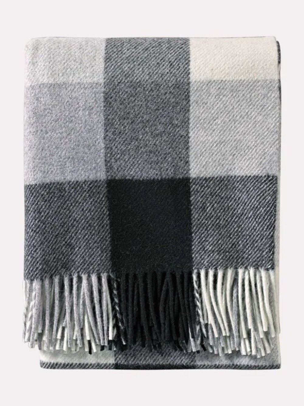NWT - Pendleton Washable Wool Throw Blanket - Black and White